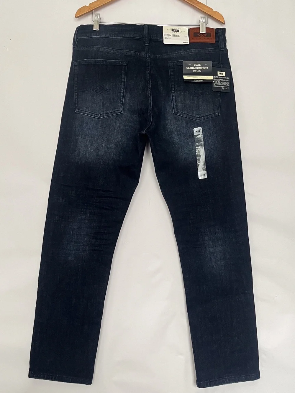 Joseph Abboud Luxe Ultra Comfort Athletic Fit Jean Stretch Size 34x30 Dark Blue